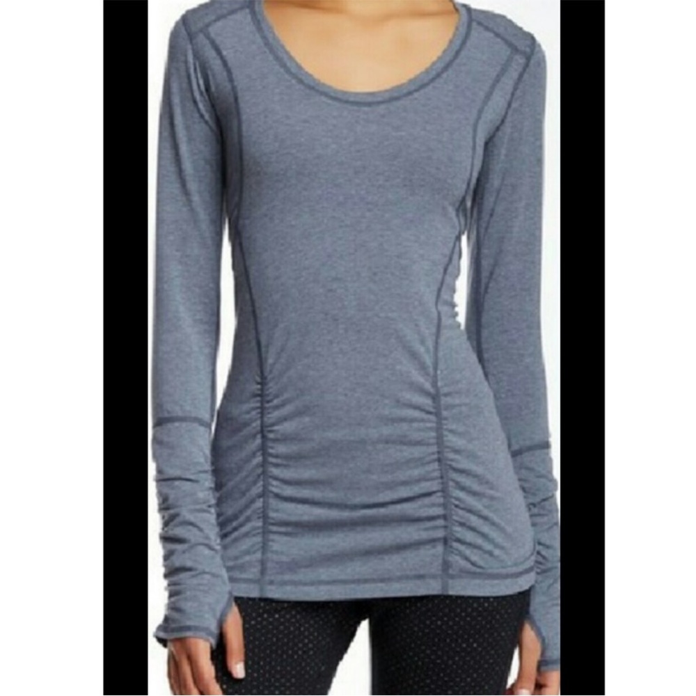 Zella Blue Long Sleeve Shirt top